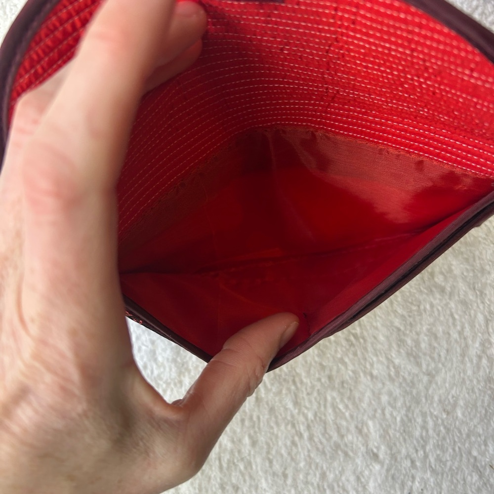 Embroidered Red Wallet - Picture 7 of 7